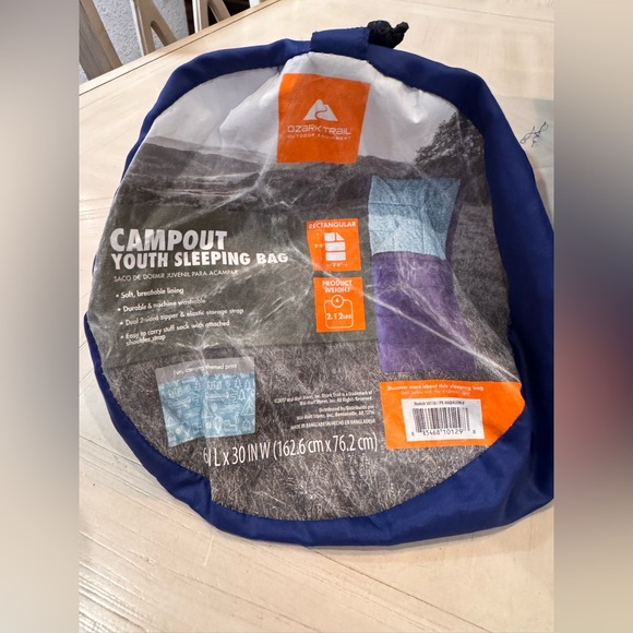 OZARK Trail Youth Camp Sleeping Bag – Blue and Teal (Excellent Condition) - Picture 14 of 16